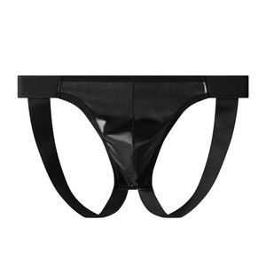 Sexy Jockstrap da Uomo <span class=keywords><strong>in</strong></span> Ecopelle Lucida, Intimo Senza Cuciture con Tasca Frontale, Perizoma a Vita Bassa, Lingerie Gay, <span class=keywords><strong>Tanga</strong></span> Esotico all'Ingrosso - Product Image 6