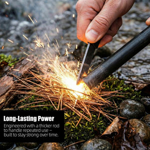 Encendedor de Fuego de Emergencia Baiyuheng, Pedernal de Ferrocerio, Encendedor de Acero, Varilla de Magnesio y Ferro, Herramienta de Encendido para Camping - Product Image 5