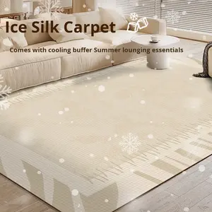 <span class=keywords><strong>Tapis</strong></span> de sol carré moderne en soie glacée rafraîchissante, style crème, nouveau <span class=keywords><strong>tapis</strong></span> de tatami d'été, lavable, essuyable, respirant, <span class=keywords><strong>tapis</strong></span> pour salon - Product Image 1