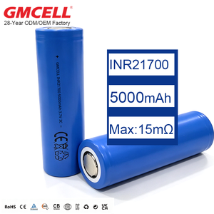 แบตเตอรี่โรงงานผลิตโดยตรง รุ่น 21700 เซลล์ NMC 5500mAh แบตเตอรี่ลิเธียมไอออน INR21700 5000mAh สำหรับชุดแบตเตอรี่สกู๊ตเตอร์ - Product Image 1