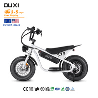 OUXI-Mini vélo électrique hybride Kdi 250W, 14 pouces, avec gros pneus, S73