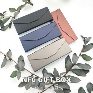 Nhà máy trực tiếp Chất lượng cao sáng tạo trifold NFC thẻ bao bì biểu tượng tùy chỉnh Kraft Hộp quà tặng với lớp phủ UV dập nổi cứng nhắc hộp - Product Image 2