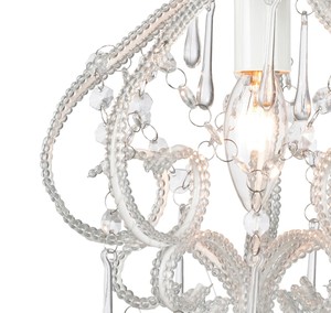 Lampe suspendue européenne en acrylique, luminaire décoratif d'intérieur, idéal pour une chambre d'enfant ou un <span class=keywords><strong>petit</strong></span> lustre moderne en cristal - Product Image 5