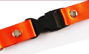 QM Custom Logo Eco-Friendly Durable Water Resistant Soft Fashionable ID Card Holder <b>Lanyards</b> Plain Polyester Neck Strap - Product Image 6
