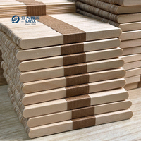 Bâtons de crème glacée en bois jetables biodégradables YADA 100% taille 114*10*2MM pour sucettes glacées