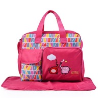 Sac à dos pour bébé avec dessin animé, grande capacité, pour ordinateur portable, couches/couches d'allaitement pour maman, ensemble de 5 pièces, sacs à couches pour bébé, nouvelle collection