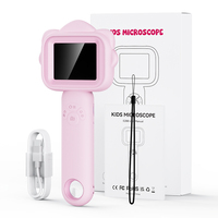 Handheld 500X Magnifier Glass Digital Microscope Kids Microscopes Toy for Educational Toys Manual Focus