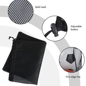 Bolsa de malla de nailon con logotipo personalizado al por mayor, bolsa de malla de embalaje de poliéster con cordón, promoción, regalo barato, bolsas de malla para lavandería - Product Image 4