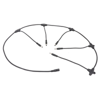 Aohua Custom Led Plant Grow Light Cable Loom Tee Shaped Splitter 3 ways for PVC- TP16 LED Light Strip Waterproof IP65 Connector