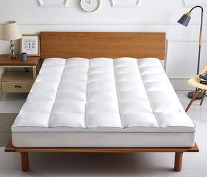 Bán Buôn Nhà Sản Xuất Box-Stitch Thiết Kế Nệm Topper Trắng Xuống Lông Nệm Pad Với Nội Thất Phòng Ngủ Khách Sạn Sử Dụng - Product Image 5