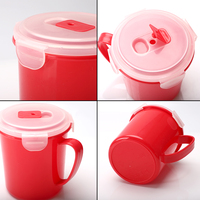 Produit phare : Bol en mélamine japonais pour nouilles instantanées, tasse à ramen avec couvercle et poignée