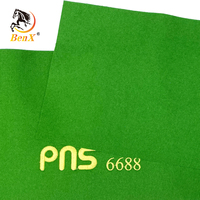 Nappe de billard BenX PNS6688 pour table de snooker de 12 pieds, tissu en laine vert 195 cm pour billes de billard