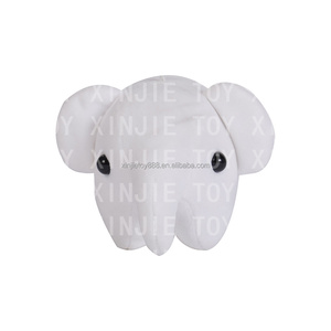 Peluche d'éléphant bébé en coton PP, personnalisable, très vendue, peluche d'éléphant bébé blanche - Product Image 2