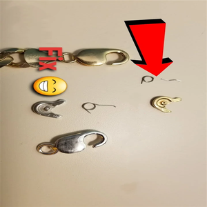 Chiusura a Moschettone Finewe per Gioielli, Piccolo Moschettone <span class=keywords><strong>in</strong></span> <span class=keywords><strong>Acciaio</strong></span> Inossidabile con Molla a Torsione - Product Image 4