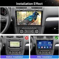 Autoradio GPS Navi Android avec écran tactile 8 cœurs 4G DSP Wifi Carplay pour VW Golf 2004-2008 Bora 2004-2006