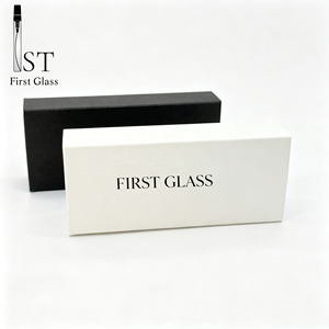 Caja de papel para perfume blanca y negra en stock, caja de regalo con inserto de esponja de papel, impresión de logotipo para botella de perfume de vidrio, cajas de papel para cosméticos - Product Image 3