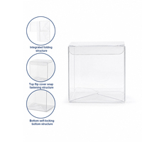 Boîte professionnelle transparente en PET pour mini-électronique avec trou de suspension pour affichage en magasin, emballage numérique 3C transparent et saillant