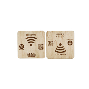 Étiquette d'affichage GSC 13,56 MHz RFID NFC sans contact en bois, étanche et résistante aux intempéries - Product Image 3