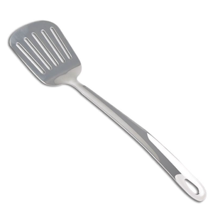 Food Grade Stainless Steel <b>Grill</b> Spatula Non-Coated Cooking Turner with Hollow Handle - Product Image 3