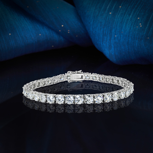 <span class=keywords><strong>Bracciale</strong></span> Tennis con Moissanite VVS 3-5mm in Argento Sterling <span class=keywords><strong>925</strong></span> Ipoallergenico, Gioielli da Festa Anti-ossidazione per Donna e <span class=keywords><strong>Uomo</strong></span> - Product Image 2