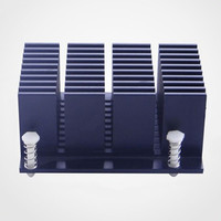 RUIQUAN RQ-64-005Y 6063 alliage Rectangle dissipateur de chaleur T3-T8 tempérament 1% tolérance finition anodisée LED CNC coupe Guangdong origine