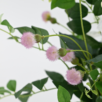 Buah Duri Palsu 52cm Buah Bayberry Buatan Bunga Buatan dengan Daun Hijau untuk Dekorasi Bunga Rumah dan Pernikahan.