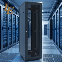 Armoire serveur LE 42U 800x1000 avec porte ventilée, capacité de charge 800 kg