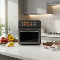 Friteuse à air numérique 15L en gros avec pierre à pizza et grille de cuisson, préréglages multi-cuisson, ustensile de cuisine économe en énergie