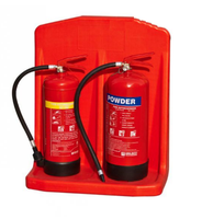 Support d'extincteur portable durable, double et simple, pour un rangement sécurisé en intérieur