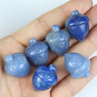 Vente en gros de pierres précieuses en forme de gland naturelles, décoratives, sculptées à la main, cristal de guérison, pierre de noisette pour la décoration de la maison, cadeau
