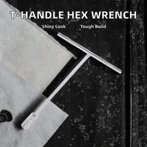 Universal T Handle Type Allen Hex Socket Wrench 6/7/8/9/10/11/12/13/14/15/16/17/18/19mm Chrome Finish for DIY Customizable OEM - Product Image 2