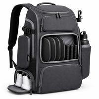 Sac à dos de sport décontracté grande capacité pour raquettes de pickleball avec compartiment à chaussures, pochette amovible et porte-bouteille