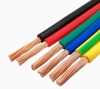Cable de cobre sólido/trenzado de un solo núcleo, 1mm, 1,5mm, 2,5mm, 4,0mm, casa aislada de PVC, Cable de construcción eléctrica, 21mm, 21mm