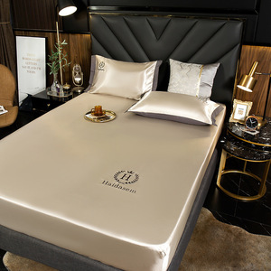 <span class=keywords><strong>Housse</strong></span> de tapis d'été en soie glacée brodée, <span class=keywords><strong>housse</strong></span> de lit trois pièces pour hôtel, <span class=keywords><strong>drap</strong></span>-<span class=keywords><strong>housse</strong></span> - Product Image 3