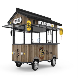 Fully Equipped Chinese Retro Electric Food Cart Mobile Pancake Fried Hot Pot Street Snack Vending Truck - Product Image 1