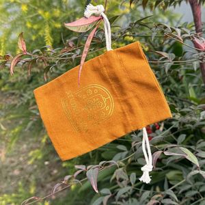 <b>Small</b> Size Organic Cotton Drawstring Bag GOTS Certified Recyclable with Customizable Logo for Candle Crafts Gifts Factory Direct - Product Image 4