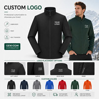 Veste Softshell Personnalisée avec Logo pour Homme, Doublure Polaire, Coupe-Vent Imperméable, Manteau d'Extérieur Sportif, Vêtement d'Entreprise OEM Usine
