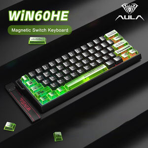 Clavier Aula WIN60 HE Series 8000Hz filaire RGB transparent avec touches magnétiques - Product Image 1