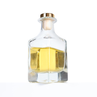 Diffuseur de parfum carré en verre pour huiles essentielles – Bouteille vide pour emballage d'aromathérapie
