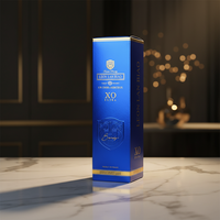 Boîtes rigides personnalisées en carton blanc jetable pour un bouteille de whisky, avec logo, gaufrage, dorure à chaud et pelliculage mat – Vente en gros