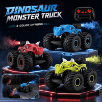 Camion RC Dinosaure Télécommandé avec GPS et Wi-Fi, Jouet Véhicule Cascadeur à Fumée pour Enfants, Idéal pour Jouer en Intérieur et en Extérieur, Cadeau