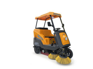 Mesin Pembersih Jalan Semi-Tertutup Listrik 48V dengan Penggerak Brushless Dual-Hub, Tempat Sampah Bergerak, dan Lantai Tambahan - Product Image 2