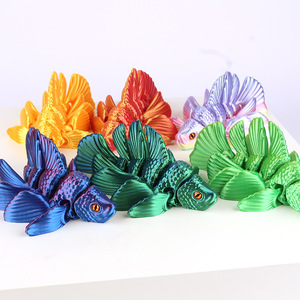 Nouveau jouet guppy imprimé en 3D 2025 avec articulations mobiles, modèle animal, statue de poisson rouge, cadeau décoratif créatif - Product Image 3