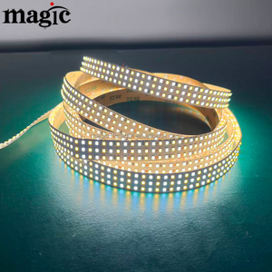 480led/M 3 dòng SMD2835 LED ánh sáng DC24V 2835 kép Temp LED kép trắng CCT LED Strip - Product Image 6