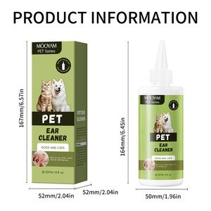 Etiqueta privada MOOYAM Pet Earwax Secreción Limpiador Esencia de hierbas Suave y no irritante para la piel Adecuado para gatos y perros - Product Image 6
