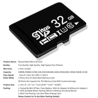 Kartu Memori TF Mikro OEM Berkualitas Tinggi Harga Terjangkau dari Pabrik Ceamere Shenzhen 64GB 32GB 16GB 8GB 4GB 128GB Kartu Memori TF Mini untuk Ponsel