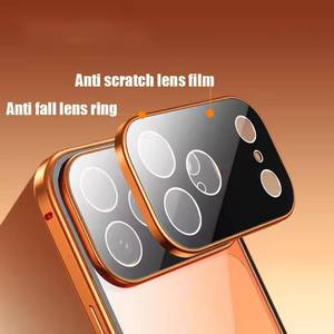 Custodia Magnetica Bifacciale in Vetro Temperato HD con Cornice in Metallo e Protezione per Obiettivo per <span class=keywords><strong>iPhone</strong></span> 17 16 15 14 Pro Max - Product Image 3