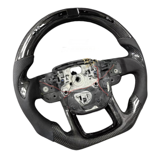 Volant en fibre de carbone avec LED pour Land <span class=keywords><strong>Rover</strong></span> Sport <span class=keywords><strong>Range</strong></span> <span class=keywords><strong>Rover</strong></span> L322 2011 2012 2014 2015 2016 2017 2018 2019 2020 <span class=keywords><strong>2021</strong></span> 2022 - Product Image 4