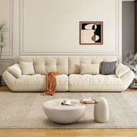 Canapé de style crème français, moderne et simple, pour salon, tissu anti-griffures pour chat, canapé en forme de voilier, canapé nuage, nouveauté 2025