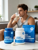 Poudre d'isolat de protéines de lactosérum OEM/ODM, haute teneur en protéines, faible en glucides, absorption rapide, récupération musculaire, croissance, soutien immunitaire pour adultes